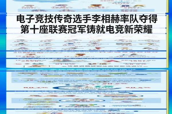 电子竞技传奇选手李相赫率队夺得第十座联赛冠军铸就电竞新荣耀